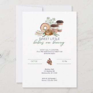 Locally Grown Baby on the Way - Vegetables - Green Invitation