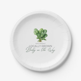 Locally Grown Baby Paper Plate