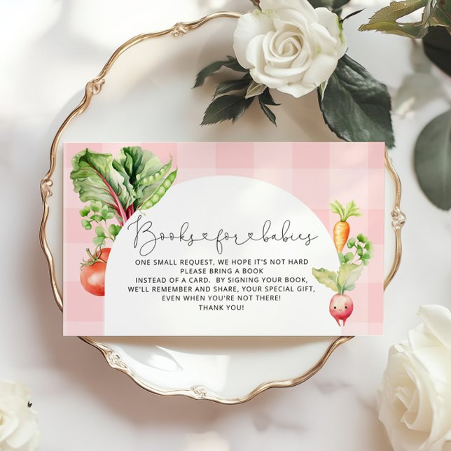 Locally grown baby pink books for babies enclosure card (Creator Uploaded)