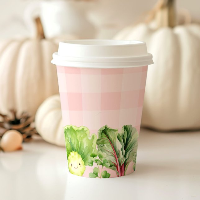 Locally grown baby Pink girl baby shower Paper Cups (Creator Uploaded)