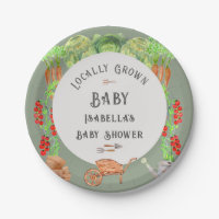 Locally Grown Baby Sage Green Baby Shower 