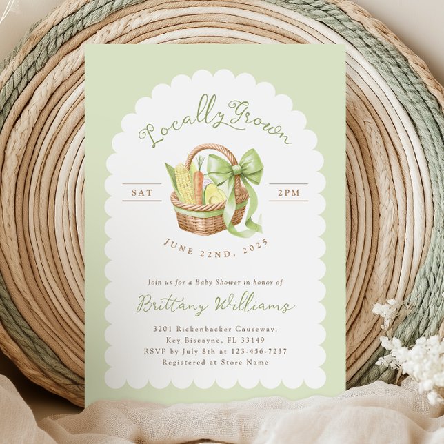 Locally Grown Baby Shower Arch Invitation (Creator Uploaded)
