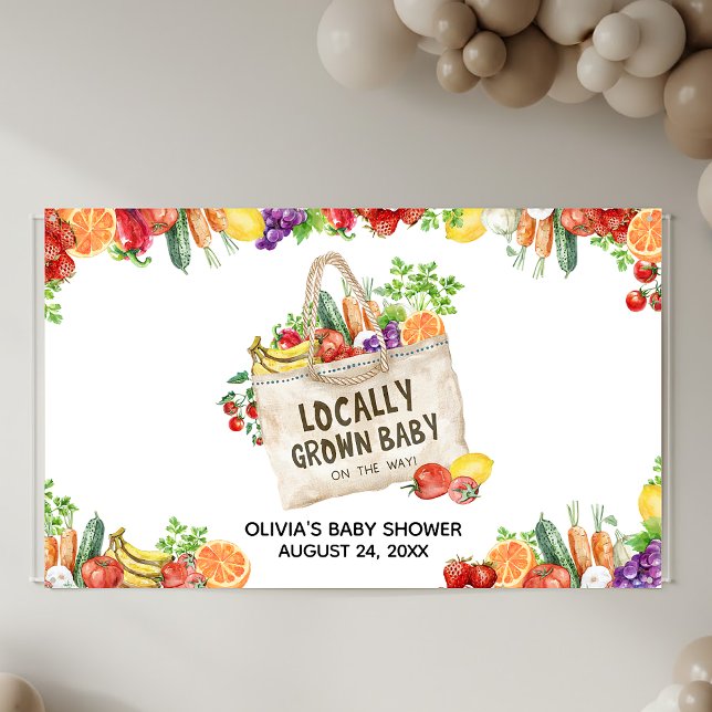 Locally Grown Baby Shower Banner (Locally Grown Baby Shower Banner)