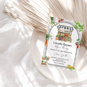 Locally Grown Baby Shower– Cute Farm-to-Table Invitation