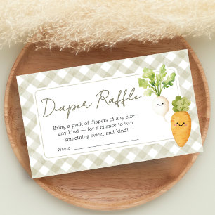 Locally Grown Baby Shower Diaper Raffle Enclosure Card