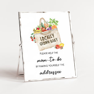 Locally Grown Baby Shower Envelope Station Sign