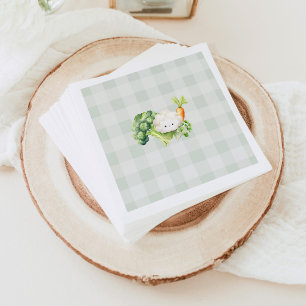 Locally grown baby shower Farmers market Napkin