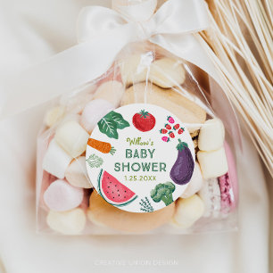 Locally Grown Baby Shower Favour Stickers