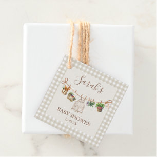 Locally Grown Baby Shower Favour Tags