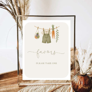 Locally Grown Baby Shower Favours Poster