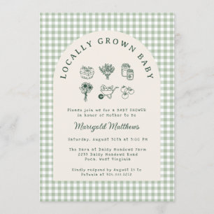 Locally Grown Baby Shower Harvest Invitation