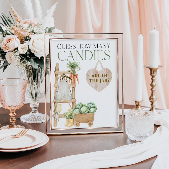 Locally Grown Baby Shower How Many Candies Game Poster (Creator Uploaded)