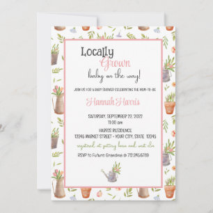 Locally Grown Baby Shower Invitation
