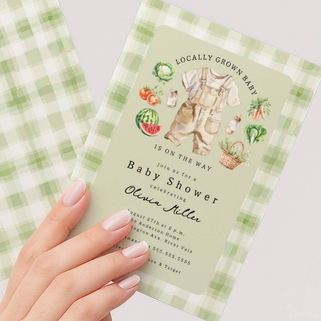 Locally Grown Baby Shower Invitation (Creator Uploaded)