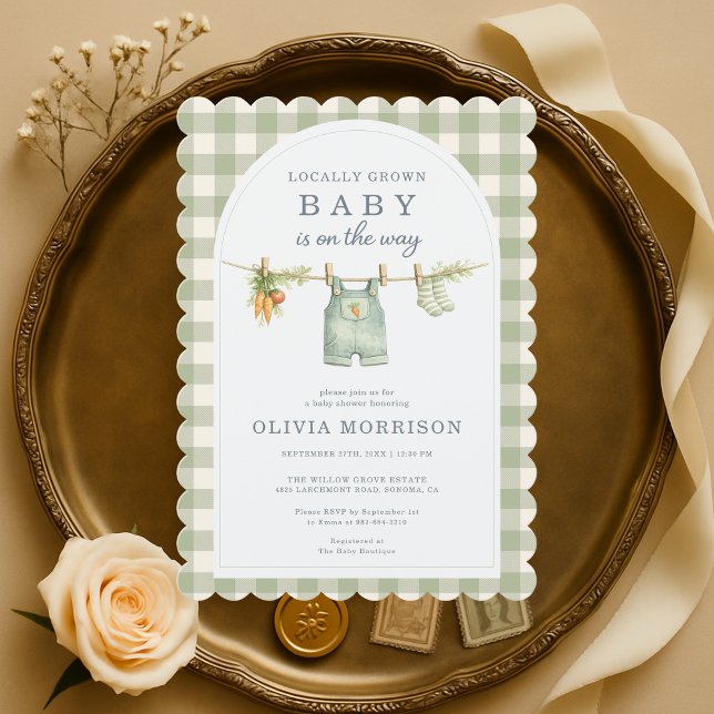 Locally Grown Baby Shower Invitation (Creator Uploaded)