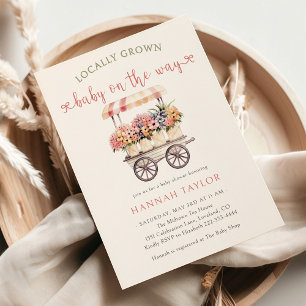 Locally Grown Baby Shower Invitation