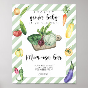 locally grown baby shower - Momosa bar Poster