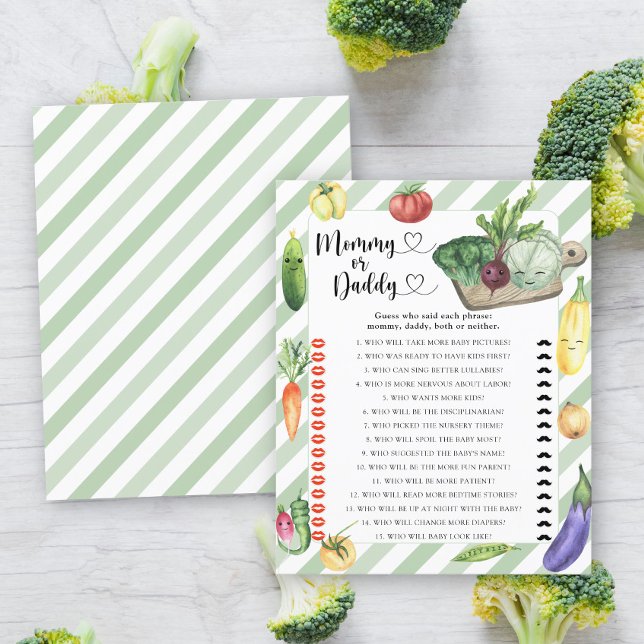 Locally grown baby shower - mummy or daddy game (Creator Uploaded)