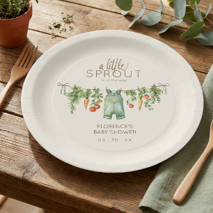 Locally Grown Baby Shower Party Paper Plate
