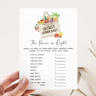Locally Grown Baby Shower Price is Right Game