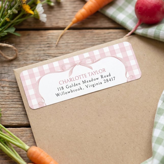 Locally Grown Baby Shower Return Address Label (Creator Uploaded)