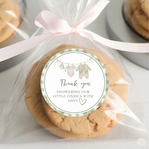 Locally Grown Baby Shower Thank You Sticker