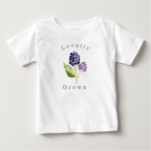 Locally Grown Blackberry Duo   Organic Fruit Baby T-Shirt