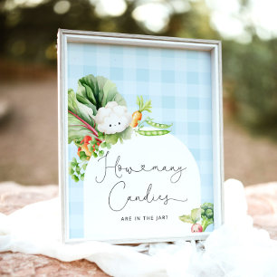 Locally grown blue baby how many candies poster