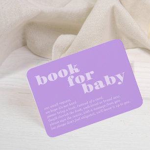 Locally Grown Book For Baby Colorblock PURPLE Enclosure Card