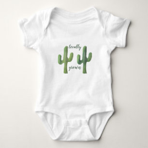 Locally Grown   Cactus     Baby Bodysuit