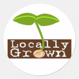 Locally Grown Classic Round Sticker
