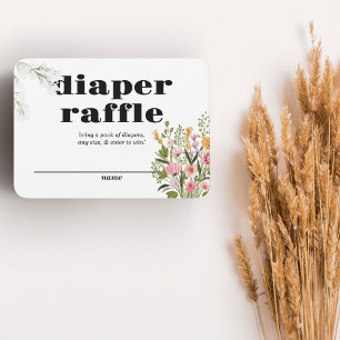 Locally Grown Diaper Raffle Insert Floral