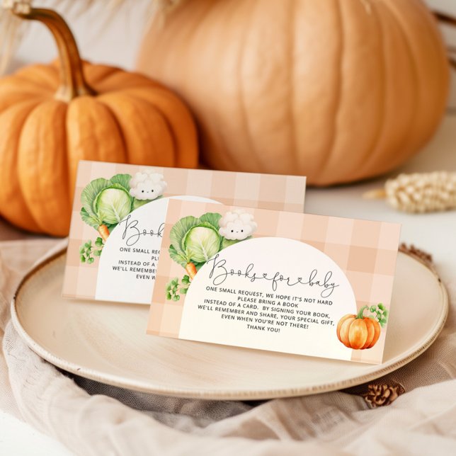 Locally grown fall pumpkin books for baby ticket enclosure card (Creator Uploaded)