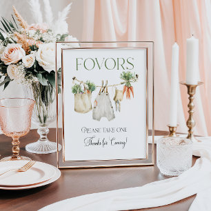 Locally Grown Farm Baby Shower Favours Poster