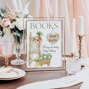 Locally Grown Farm Rustic Baby Shower Drinks Poster