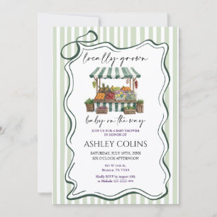 Locally Grown Farmer’s Market Baby Shower Invitation