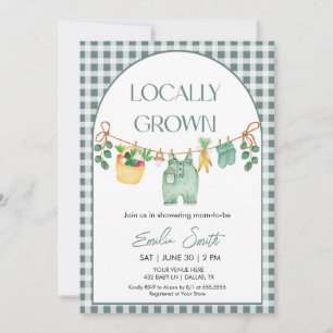 Locally Grown, Farmers Mark Baby Shower Invitation