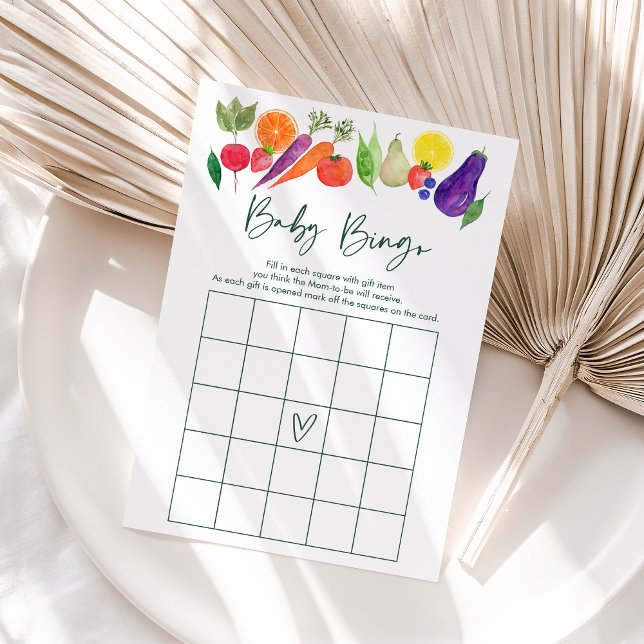 Locally Grown Farmers Market Baby Bingo Game (Creator Uploaded)