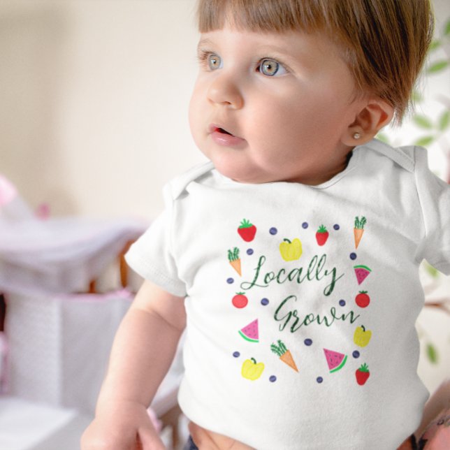 Locally Grown Farmer's Market Baby Bodysuit (Creator Uploaded)