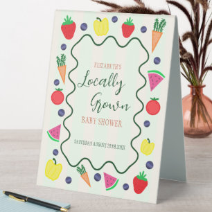 Locally Grown Farmer's Market Baby Shower