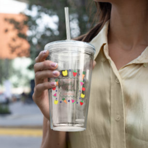 Locally Grown Farmer's Market Baby Shower Acrylic Tumbler