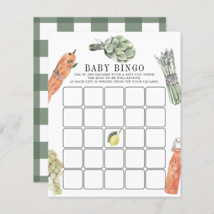 Locally Grown Farmers Market Baby Shower Bingo