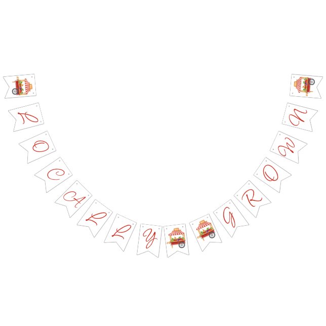 Locally Grown, Farmer's Market Baby Shower Bunting (All)