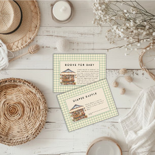 Locally Grown Farmer's Market Baby Shower Enclosure Card