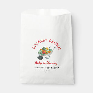 Locally Grown Farmers Market Baby Shower Favour Bag