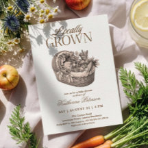 Locally Grown Farmer's Market Baby Shower
