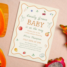 Locally Grown Farmers Market Baby Shower