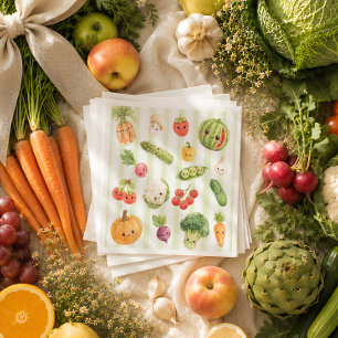 Locally Grown Farmer's Market Baby Shower Napkin