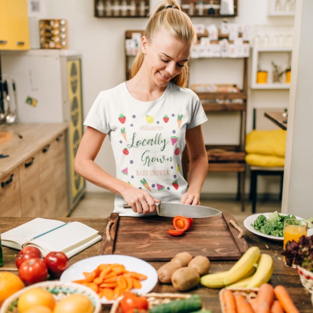 Locally Grown Farmer's Market Baby Shower T-Shirt (Creator Uploaded)