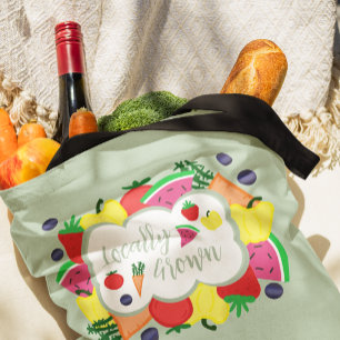 Locally Grown Farmer's Market Birthday Tote Bag